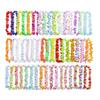 2025 36/50Pcs Hawaiian Flower Necklaces Hawaiian Garlands Multicolor Flower Necklaces for Beach Party Wedding Birthday Decor