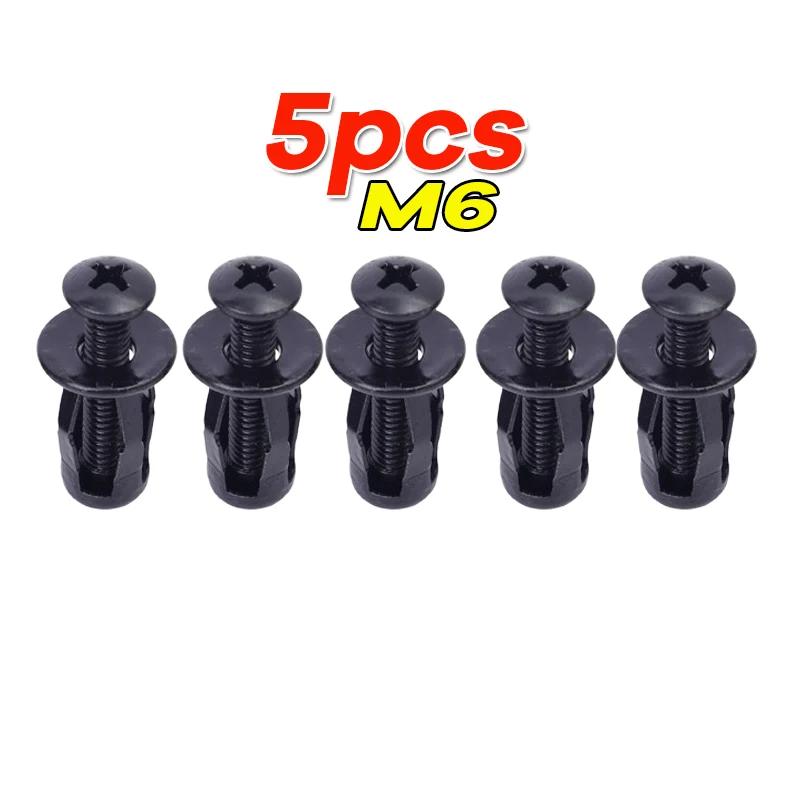M4/M5/M6 Petal-shaped Rivet Nut Bolts Kits Expansion Metal Rivet Nuts Car License Plate Mounting Clamps and Fasteners