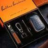 [Isuzu ]Genuine Leather Key Cover Handmade Suitablefor mux mux d-max keychain car key case