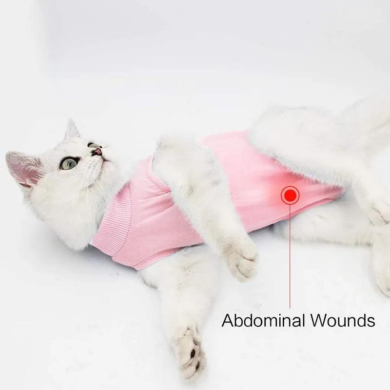 Pet Cats Sterilization Clothes Pet Breathable Recovery Cloth Dog Medicine Prevent Lick After Surgery Pets Weaning Recovery Suit