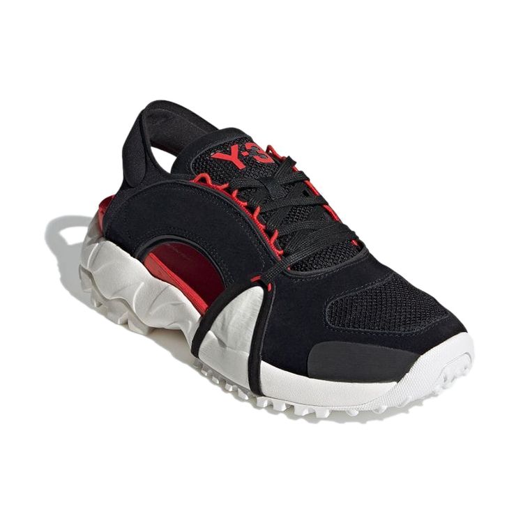 adidas Y-3 Notoma Sandal Black Red Unisex Sneakers Chalk-White FZ4510