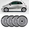 4 Pcs 17in Hub  Stylish Look Wear Proof ABS   Fit   R17 Wheel   Cover for Most Cars Truck SUV