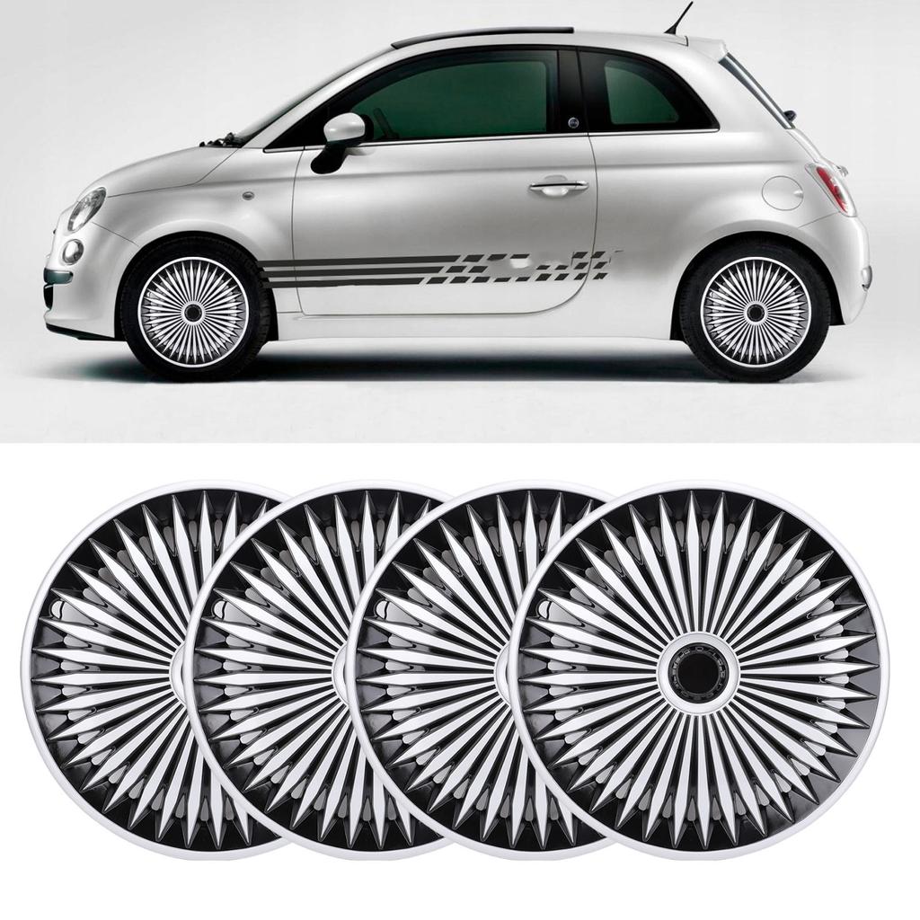 4 Pcs 17in Hub Stylish Look Wear Proof ABS Fit R17 Wheel Cover for Most Cars Truck SUV