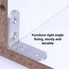 90-Degree Stainless Steel Corner Code: L-Shaped Furniture Stable Connector for Home and Office Use