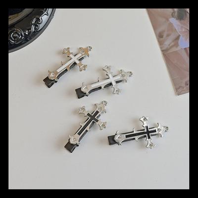 Vintage Metall Kreuz Haarspangen für Frauen Mädchen Trendy Haarschmuck Hiphop Punk Haarspangen Haarnadeln Hairwear Cool Unique