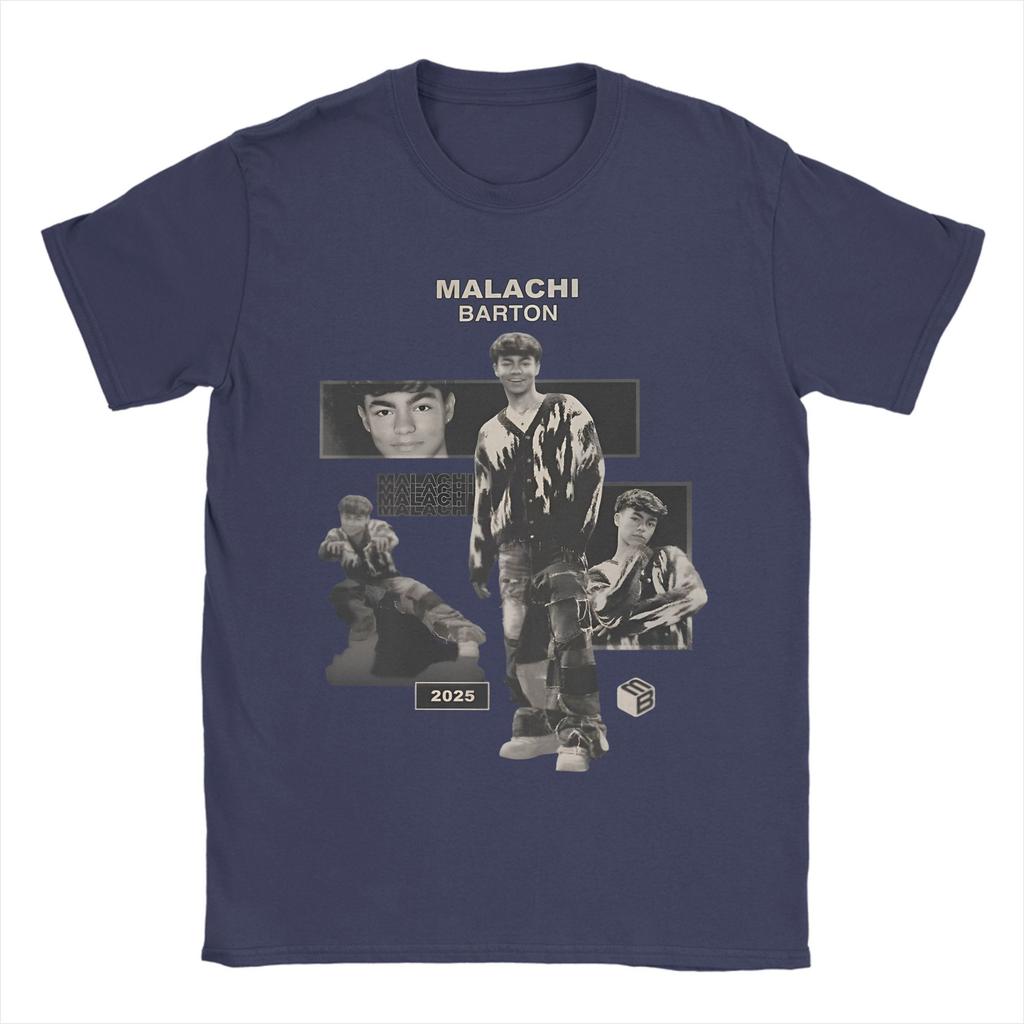 2026 Malachi Barton American Actor Mens Casual TShirt Round Neck Trendy Fashion Short Sleeve TShirt
