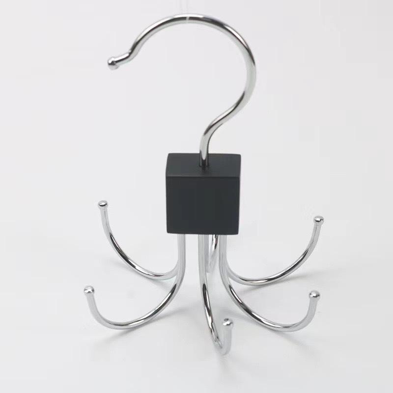 Rotatable Six-Claw Hook Hanger for Hats, Coats, Bags, Scarves, and Belts