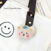 Korean Cute Bear Head Doll Keyring & Name Tag Pendant for Kids' Backpacks
