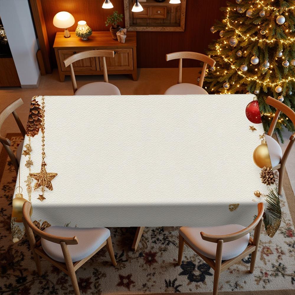Whimsical Holiday Prints Restaurant Kitchen Tablecloth Living Room Home Decoration Rectangular Party Decoration