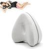 Leg Knee Pillow Memory Foam Leg Pillow with Elastic Strap Ergonomic Knee Cushion with Washable Cover for Side Sleepers Soothing Pain Relief