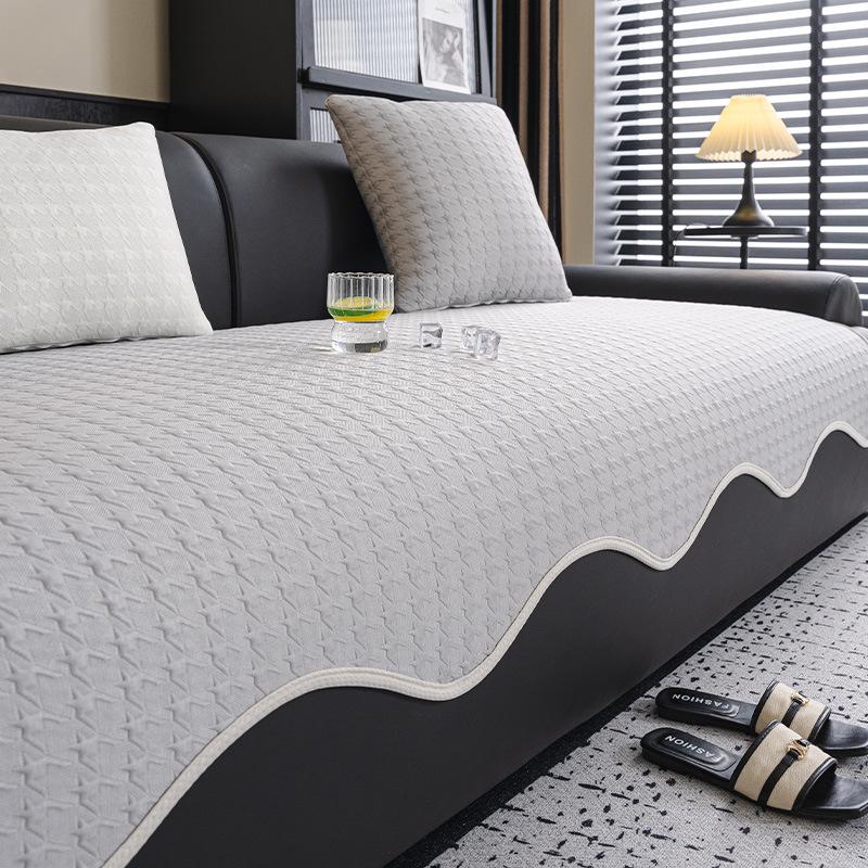 

Ice Silk Special-Shaped Sofa Cushion New Summer Cool Leather Sofa Special Seat Cushion Light Luxury High-End Cool Cushion 70*70cm