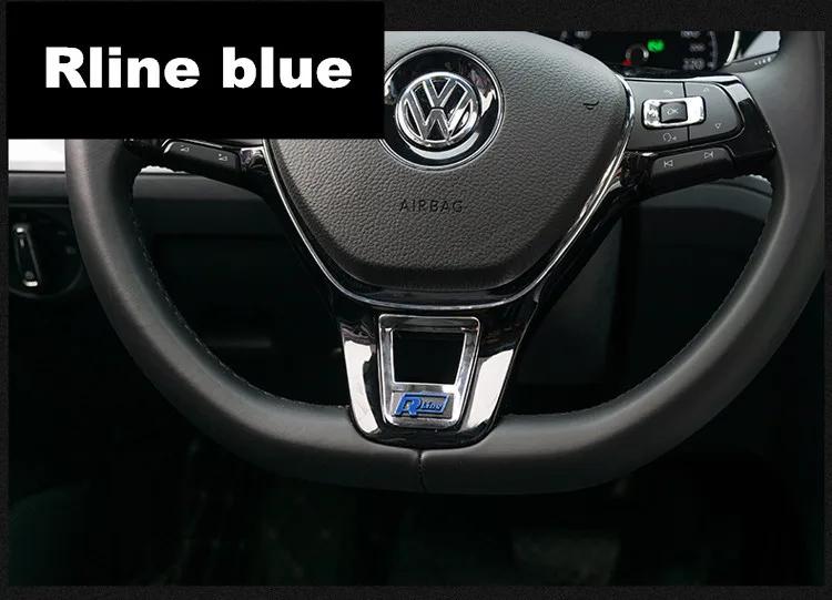 Pro VW Styling nového vozu Znak na volant z měkké smaltované nálepky pro Volkswagen golf 6 golf 7 POLO Tiguan PASSAT B7 TOURAN Scirocco Ac