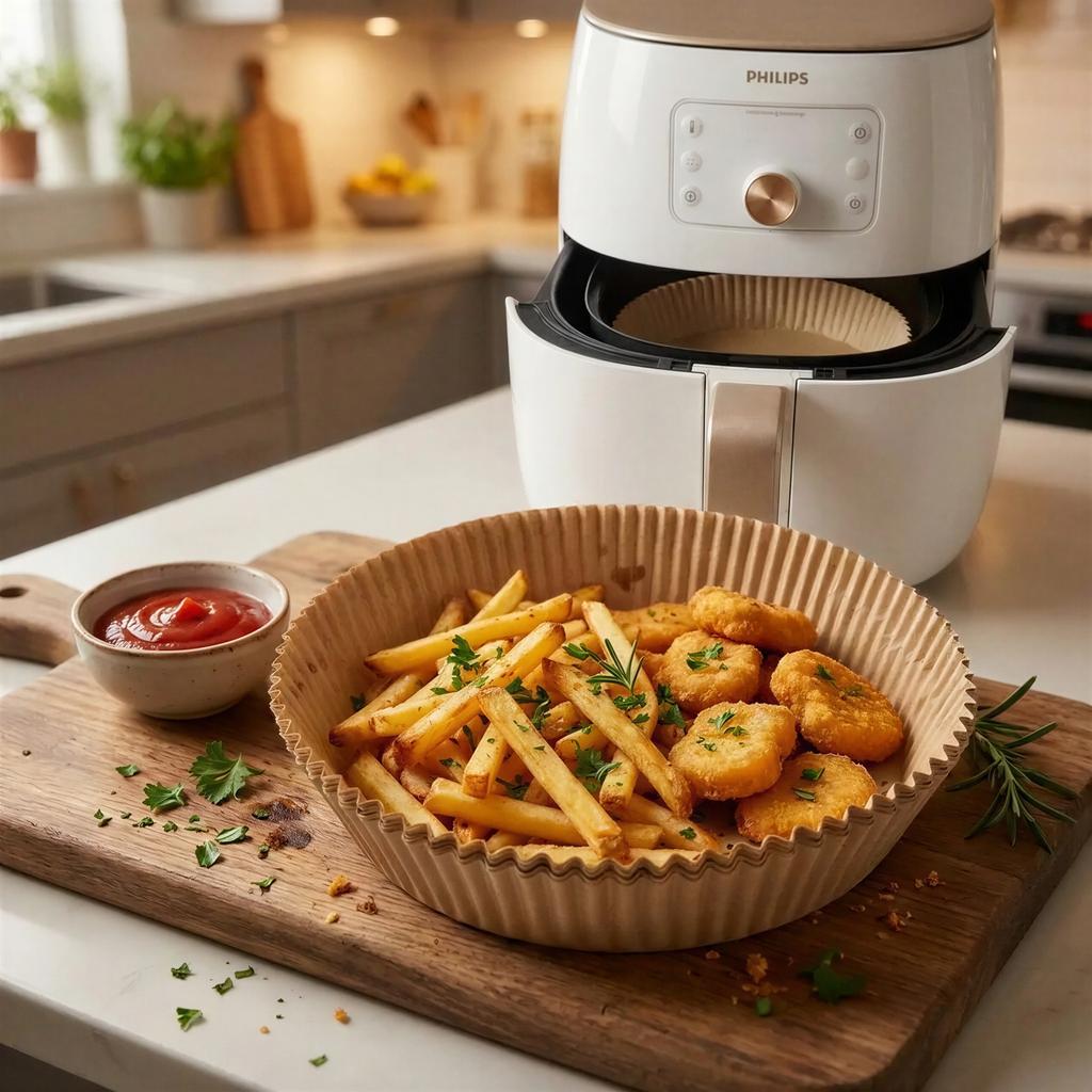 BAKING INSERT FOR FAT-FREE FRYER 25CM 50 PCS PAPER Ø20cm
