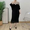Plara Pleated Pearl Flow Color Block Dress Up To 88
