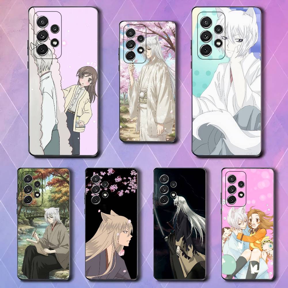 T-Tomoe Kamisama Luxury Black Phone Case For Samsung Galaxy S23 S24 S25 Ultra S22 Plus S21