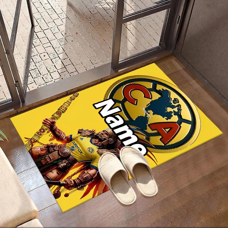 Custom Name Personalized Club America Print Carpet, Versatile Home Decor Rug, for Playroom, Apartment, Balcony, Entryway, Hallway Gift