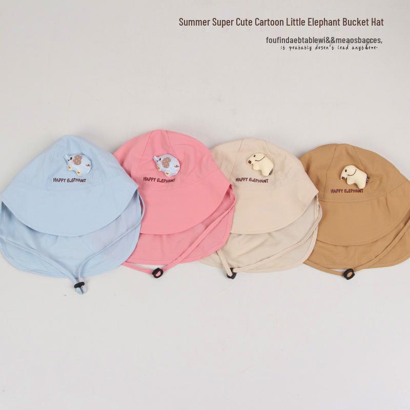 2026 Spring/Summer Cartoon Elephant Baby Sun Protection Bucket Hat