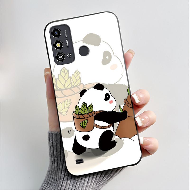 Case For ZTE Blade A53 BladeA53 Pro Casing Luxury Fashion Butterfly Flowers Black Soft TPU Silicone Protective Cover Phone Shell