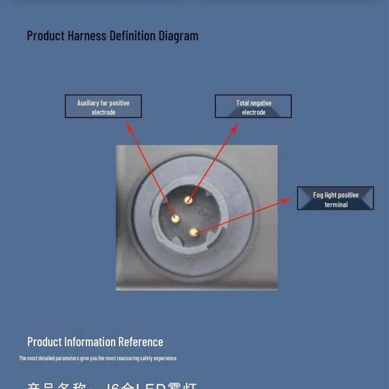 Jiefang J6 JH6 Lens LED Fog Light Assembly for Customization