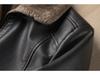Men's Leather Jacket for Winter and Autumn - Thick Velvet Lining, Casual & Warm 