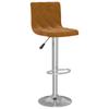 Bar Stools 2 Pcs Brown Velvet
