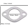 Universal Fitment High Temperature Exhaust Gasket 2-Bolt 2 inch 51mm Exhaust Flange 5 PCS