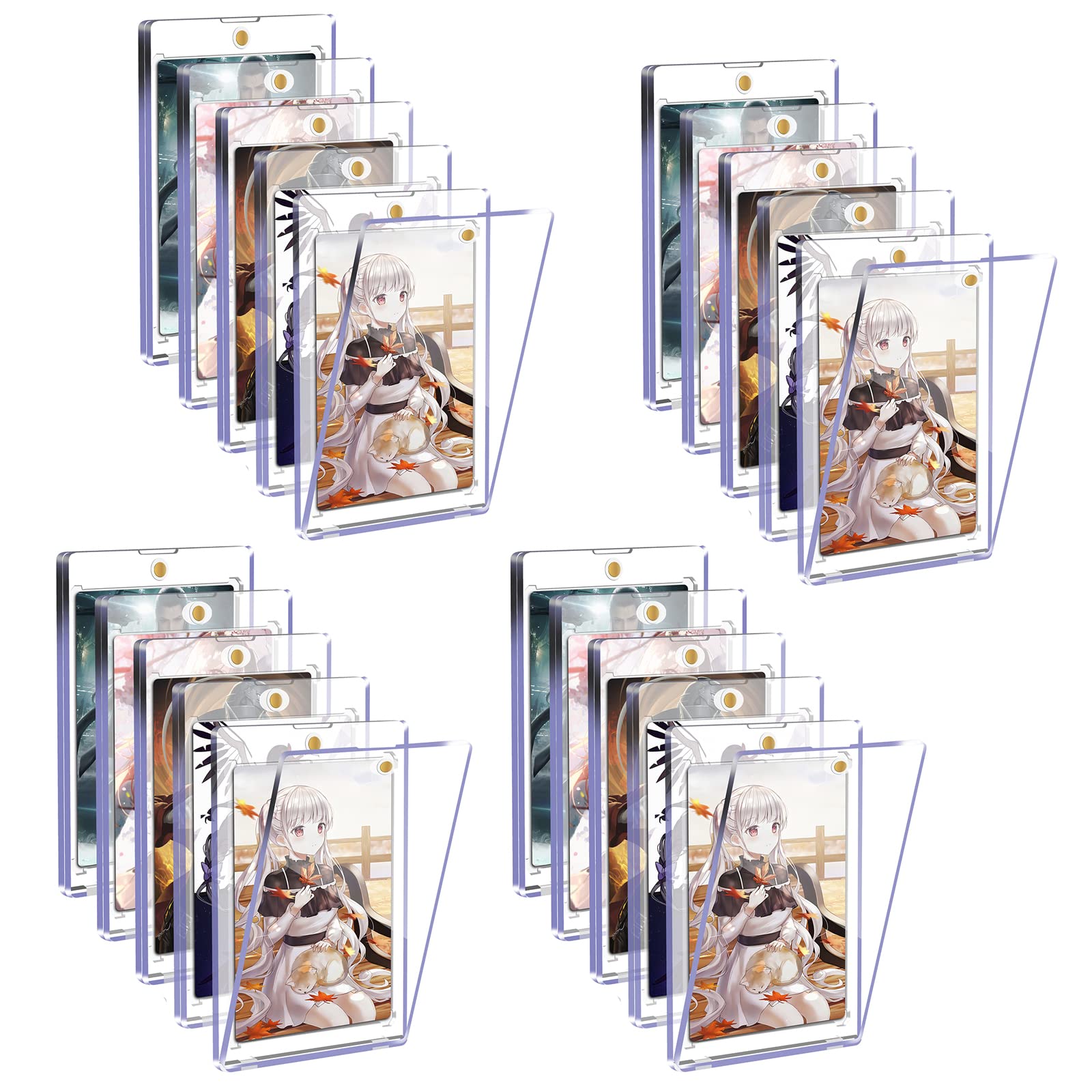 

TAKOIKE Pokeka Loader UV Cut Loader x 20 Magnetic Loader Protection Storage Loader Pokeka Easy Insertion and Removal Card Loader Magnetic Display