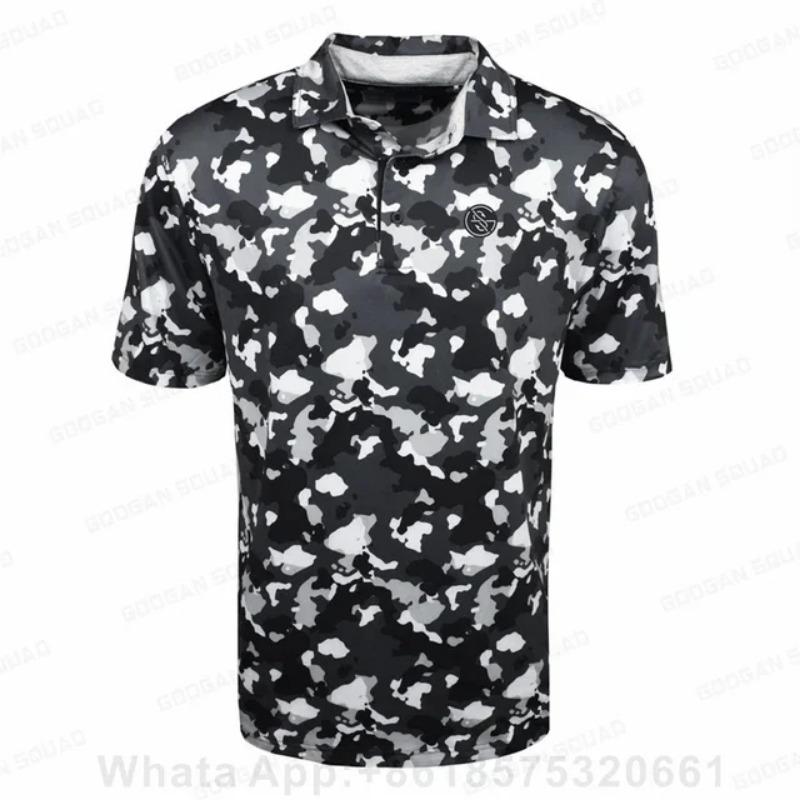 Herren Golf T-Shirt Kurzarm Sport Freizeit Poloshirt Outdoor Hohe Qualität Atmungsaktives Gewebe Sporttrikot Business Poloshirt