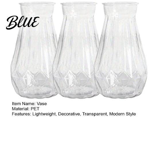 Vază transparentă pentru flori Plastic Boboc Decorativ Floare Plantă Suport elegant Piesa centrală modernă