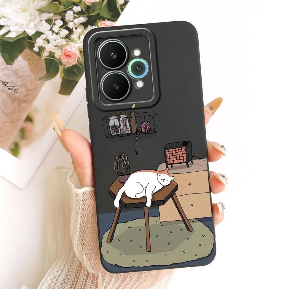 Cover For Realme 15 Pro Casing RMX5101 Silicone Luxury Fashion Flowers Kawaii Cute Painted Shockproof Phone Case