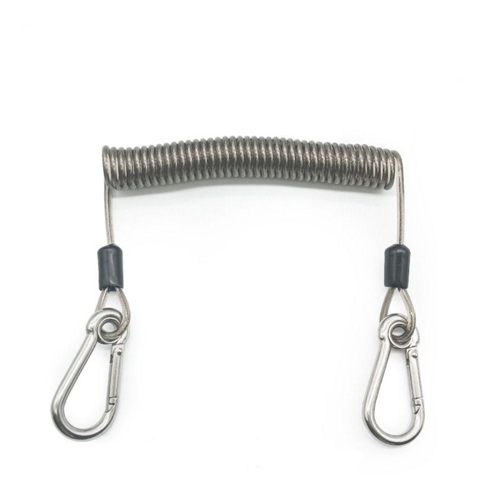Lockable Fishing Missed Rope Elastic Coil Retention Fishing Rope Climbing Buckle Rope Fishing