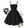 Girls' 2025 Spring/Summer Sling Princess Dress - European & American Style