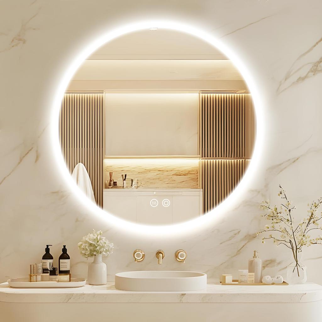 Mirror Workshop LED Bathroom Wall Makeup Brightness 60 X 60 LED Edge Miruo-kun's Mirror, Mirror, Mirror, Wall-mounted, Illuminated, Dresser, Bathroom,
