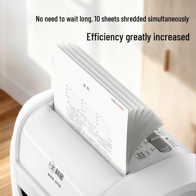 Comi DS07 10-Sheet Micro-Cut Shredder CN plug (adapter included)