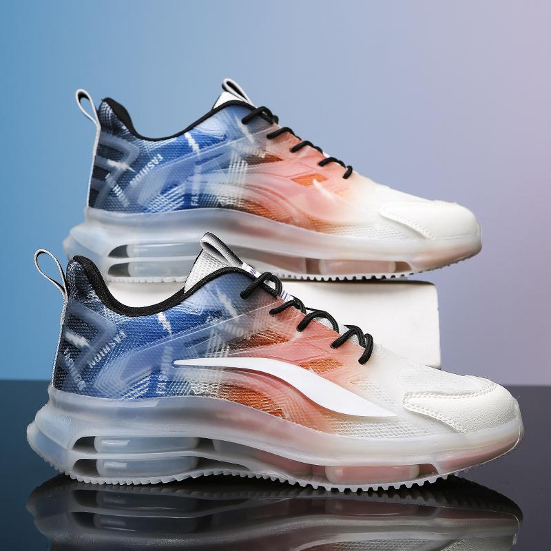 New Men's Casual Running Air Cushion with Shock Absorption and Height Increase Sports Dad Summer Trendy Shoes