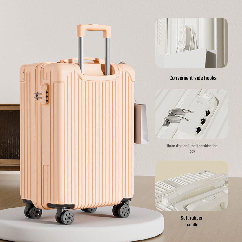 Large Capacity Retro Korean Style Travel Suitcase with Durable Universal Wheels - 2025 Edition