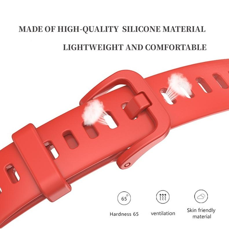 Silicone Strap For Huawei Band 8 Soft Waterproof Sport Fashion Wristband