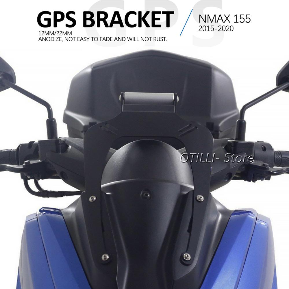 For Yamaha NMAX155 NMAX125 NMAX 125 155 2015-2020 Navigation Bracket USB Charging Phone Holder GPS Stand Motorcycle Accessories