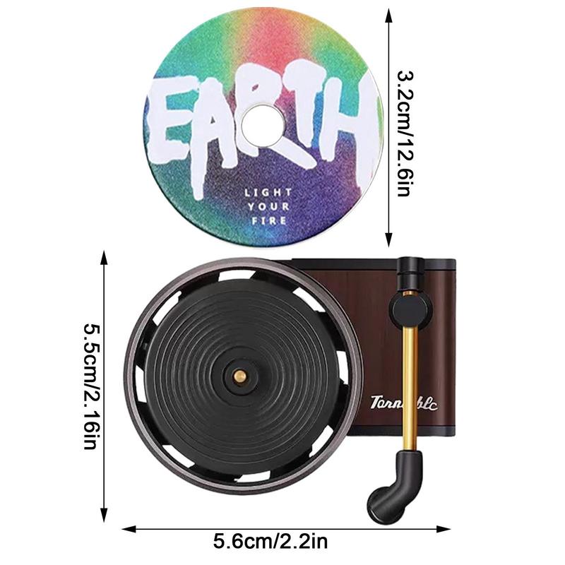Auto-Luftdiffusor Tragbarer Plattenspieler Auto-Lufterfrischer Plattenspieler Parfüm-Diffusor Wiederverwendbarer Auto-Ätherisches-Öl-Diffusor Auto