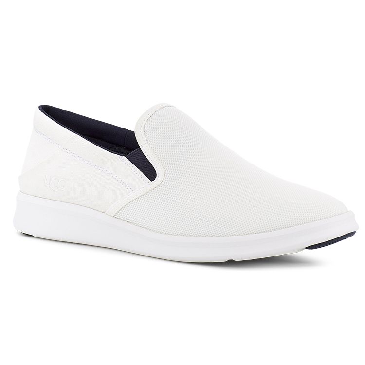 UGG Sheldon Fabric Comfortable Flat Casual Shoes Men Sneaker White 1124893-WHT
