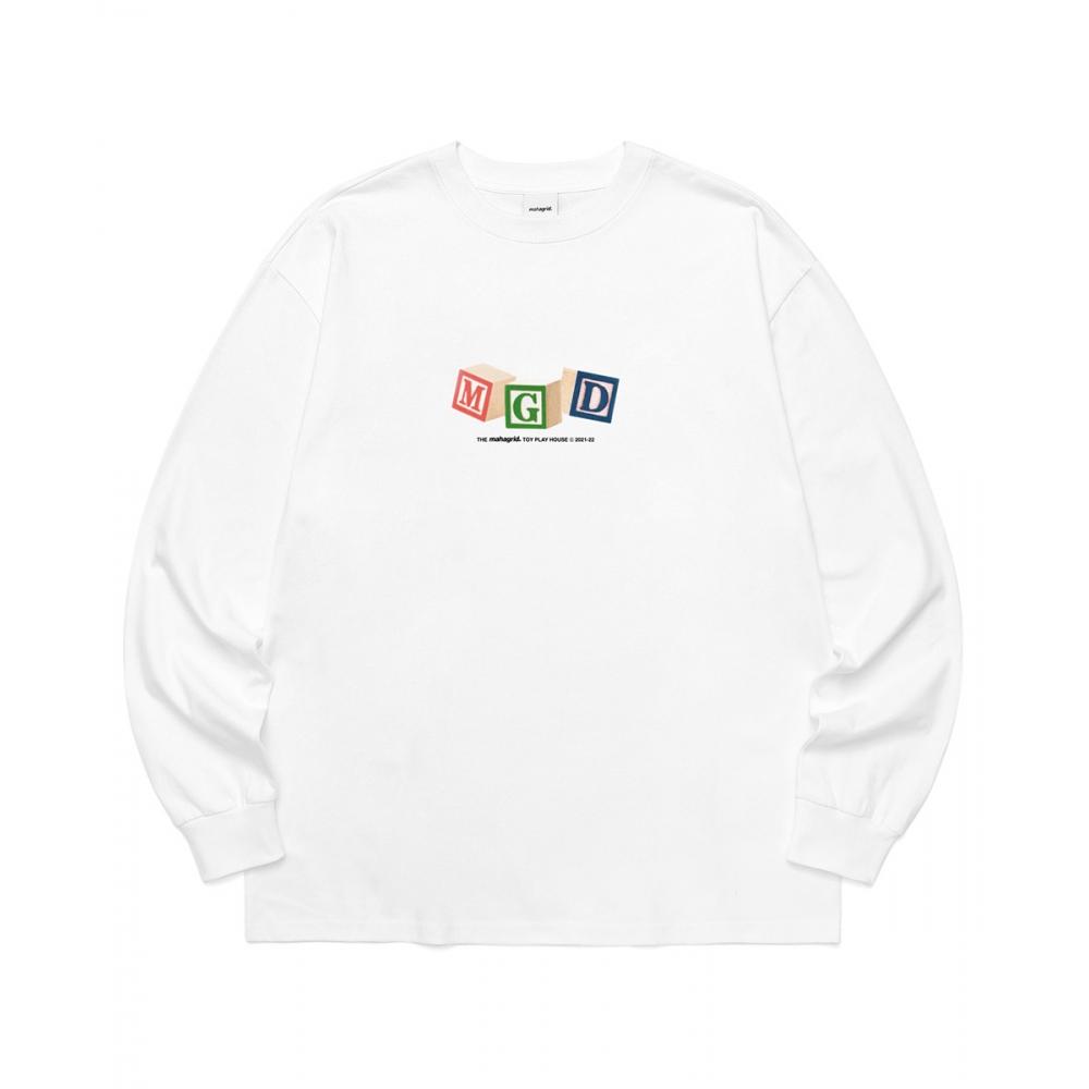 

MAHAGRID MGD WOOD BLOCKS LS TEE WHITEMG2BFMT562A