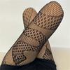 Women Halloween Rhinestones Fishnet Pantyhose Snake Patterned Hollowed Out Mesh Tights Stockings Cosplay Party Hosiery