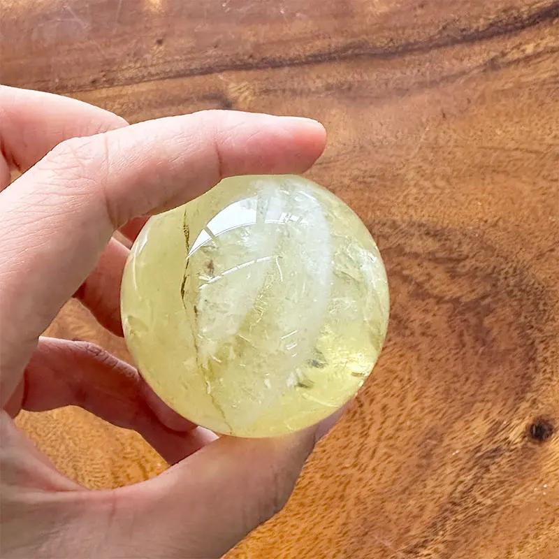 Natural Stone Cintrie Crystal Round Ball Beads Reiki Polishing Massage Ball Reiki power Living Room Decoration Crafts 118
