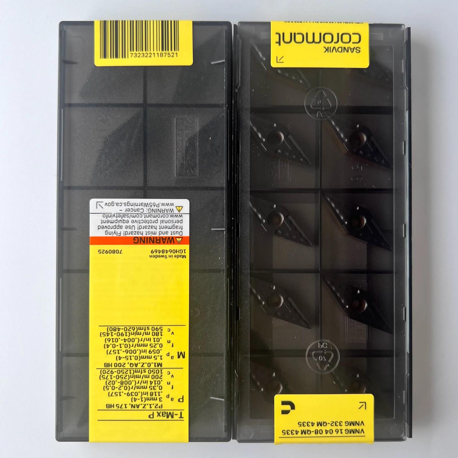 

SANDVIK / VNMG160408-QM 4335 / Industrial indexable Carbide Inserts 10 Pcs