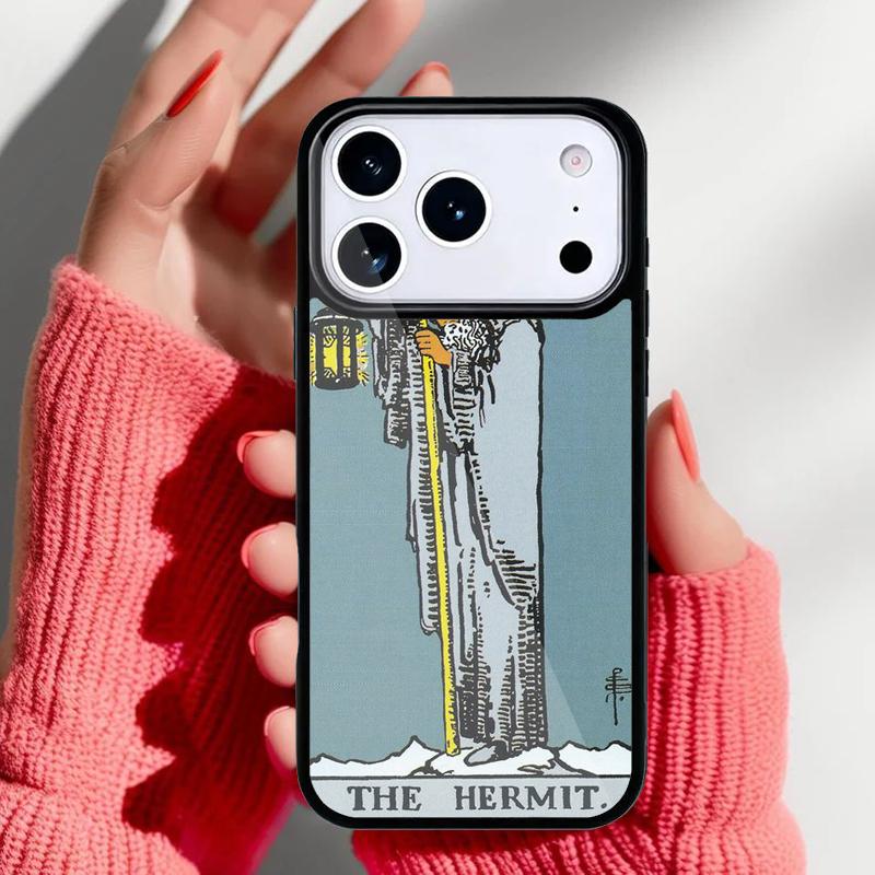 

Чехол для телефона Отшельник Таро Колдовство для iPhone 17 Air 16e 15 14 13 Pro Max Задняя крышка для 12 11 Pro Coque iPhone 15 Pro Max