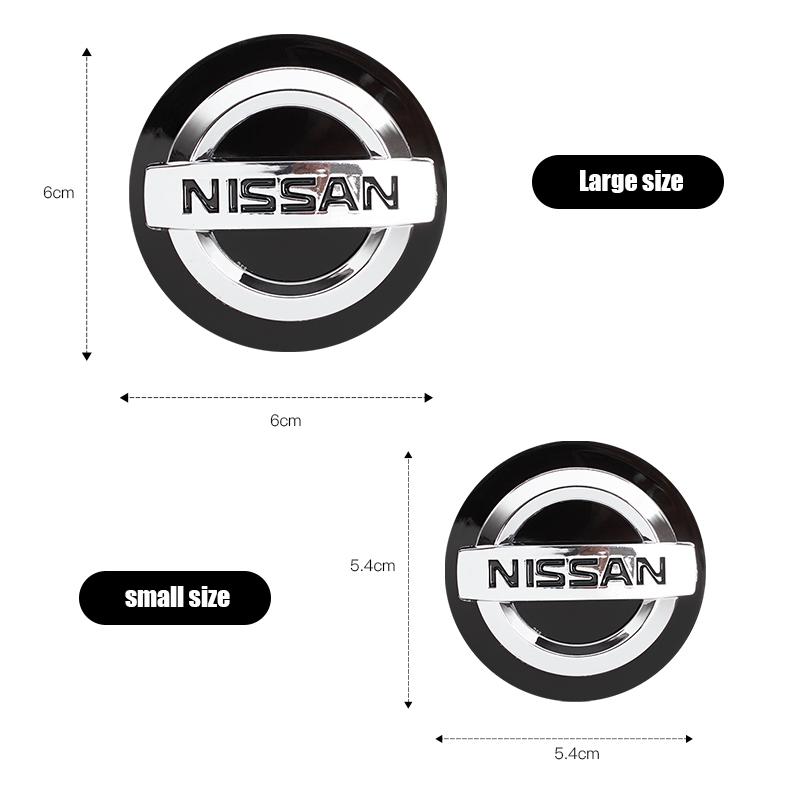4Pcs 54mm 60mm Car Emblem Wheel Center Cover Stickers Hub Cap For Nissan Sylphy N7 Teana Qashqai Note J10 J11 Navara Juke Patrol