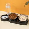 Huisdier waterdispenser voederbak anti-omval dubbeldoel kattenbak waterdispenser automatische drinkwater voederbak hondenspullen