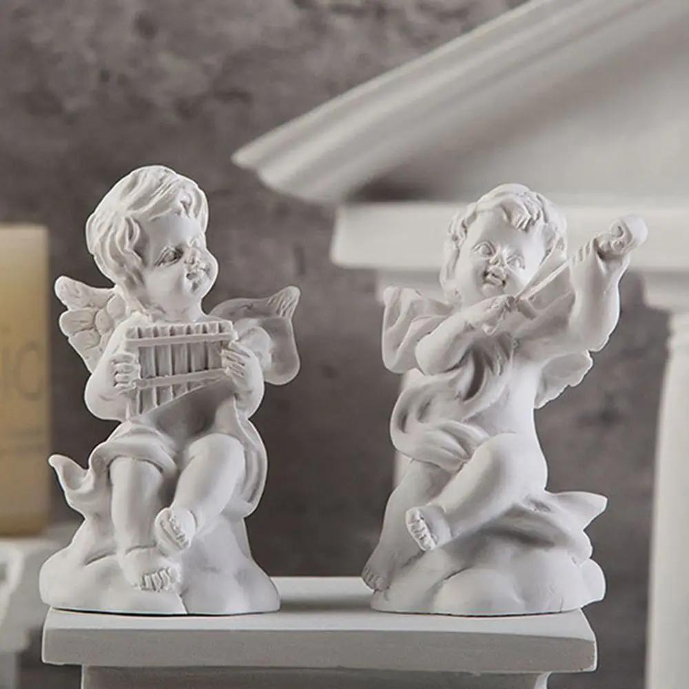 Crafts Desktop Ornament Home Decoration Greek Mythology Statue Angel Gypsum Portraits Plaster Sculpture Mini Cupid Figurines