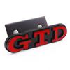 3D Metal Car Front Grill GTD Logo Rear Trunk Sticker Emblem Badge For Volkswagen VW Golf 4 5 6 7 7 MK4 MK5 MK6 MK7 MK8