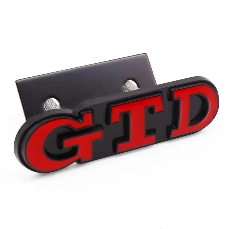 3D Metal Car Front Grill GTD Logo Rear Trunk Sticker Emblem Badge For Volkswagen VW Golf 4 5 6 7 7 MK4 MK5 MK6 MK7 MK8